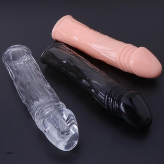 HULA extensor de pene macho manga de extensión potenciador de circunferencia Sexual Delay juguete para hombres
