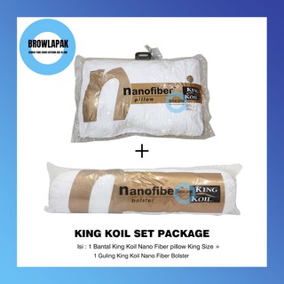 King King King Size Nano fibra almohada + Nano fibra refuerzo