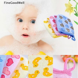 Fwmy esponja de baño de bebé de dibujos animados Super suave cepillo de algodón frotar toalla bola 3 colores jalea