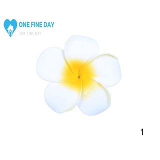 pequeña trompeta frangipani horquilla hawaiana flor horquilla pelo flor tocado espuma accesorios q9p7