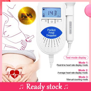 [GEL Gratis] Monitor Cardíaco Fetal De Ee . Uu Y FDA Con Sonda De 2 Mhz Luz Detector De Frecuencia Dopler Dengar Jantung Janin (1)