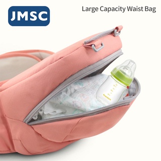 jmsc ergonómico porta bebé bebé niño cadera asiento cabestrillo envoltura mochilas viaje al aire libre canguro frente frente 0-36 meses (5)