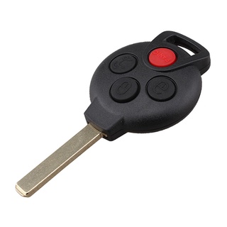 4 botones remoto flip llave del coche fob reemplazar shell caso para mercedes benz smart