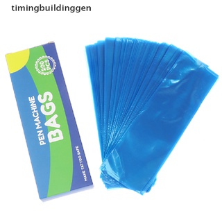 Timingbuildinggen 200pcs Plastic Tattoo Machine Clip Cord Sleeves Supply Disposable Covers Bags TBG