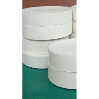 Cintas de etiquetas lisas/cintas de algodón delgado/marca/cintas crema hiyab 2 cm (Rp.18,000/1rollo)