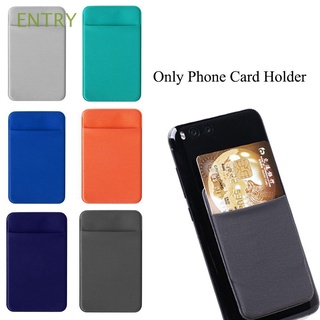 ENTRY Elastico Cellphone Pocket Universal Caso de la cartera de Diferente del titular de la tarjeta Etiqueta adhesiva Lycra Moda Hot El titular de la tarjeta de credito id/Multicolor