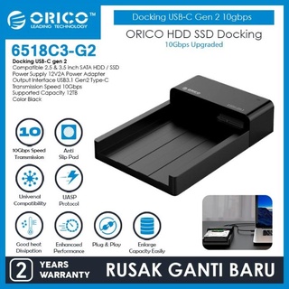 Qurro | Orico Hdd Ssd Usb-C Gen 2 10Gbps 2.5/3.5 pulgadas - 6518C3-G2