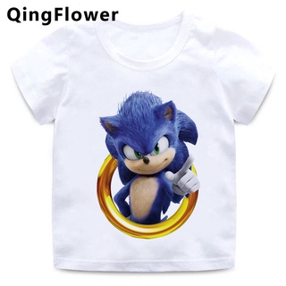 Sonic the Hedgehog teens big bother enfant t Camiseta Corta Diseñador anime Disfraz fille tee Niñas