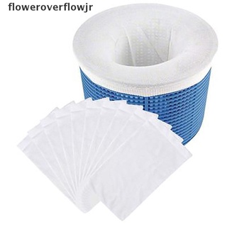 frmx 15/20 unids/set filtro de almacenamiento piscina skimmer calcetines de nylon filtro de piscina calcetines calientes