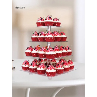 [vip] torre de exhibición de 4 niveles para tartas, disco, ecológico, para bodas (7)