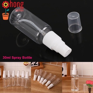 HONG 5/10pcs Nuevo Perfume atomizador 30ml Transparencia Botella de spray Cosmeticos Liquido Vacío. Hot De plástico