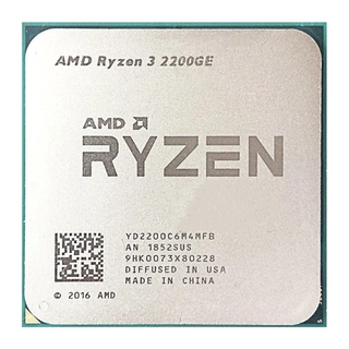 AMD Ryzen 3 2200GE R3 2200GE 3.2 GHz Quad-Core Quad-Thread CPU Processor YD2200C6M4MFB Socket AM4