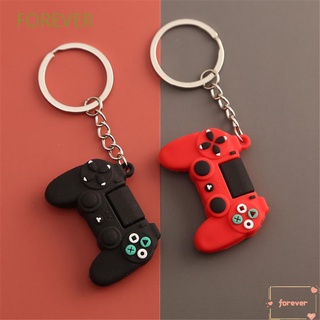 FOREVER New Car Key Holder Fashion Couple Key Chain Gamepad Keychain Accessories Gift Simulation Bag Pendant Silicone Soft KeyRing/Multicolor (1)