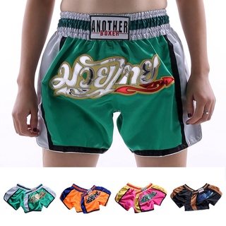 Pantalones cortos de boxeo MMA poliéster elástico cintura entrenamiento transpirable ropa deportiva
