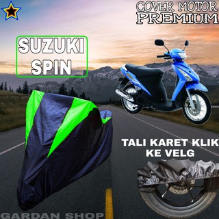 Suzuki Spin negro verde cubierta de la motocicleta cubierta del cuerpo para Suzuki Spin PREMIUM motocicleta cubierta protectora