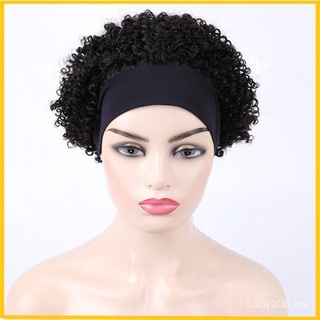 [disponible en inventario] peluca europea y americana para pañuelo de cabeza/peluca de diadema de hielo/peluca de pelo real