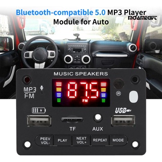 MOAME JX-810BT Placa Decodificadora Pantalla A Color Radio FM 5V-12V Coche compatible Con Bluetooth 5.0 Reproductor MP3 Módulo Para Auto