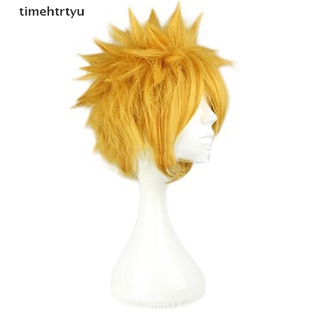 timehtrtyu 30cm/11.8" Anime Character Uzumaki Naruto Synthetic Yellow Hair Costume Cosplay .