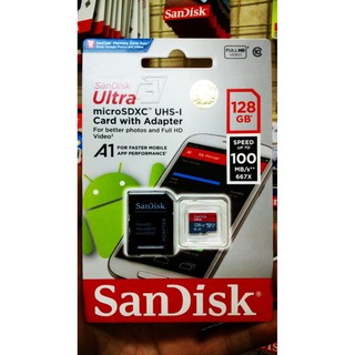 Tarjeta de memoria MIcro SD sandisk Ultra clase 10/128GB/128GB/MIcro SD/tarjeta SD A1Mem