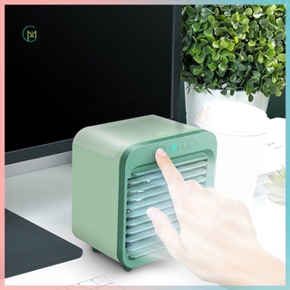 prometion mini usb portátil enfriador de aire ventilador de aire acondicionado luz de escritorio ventilador de refrigeración de aire humidificador purificador para oficina dormitorio