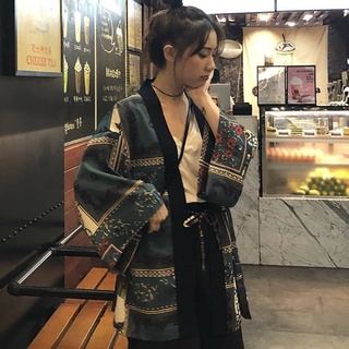 De2110 japonés Kimono Cardigan manga larga prendas de abrigo T0G520
