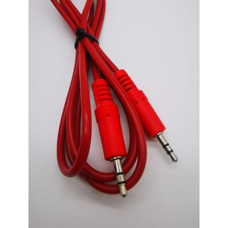Cable Auxiliar 3.5 Color Rojo 1.8 Metros (3)