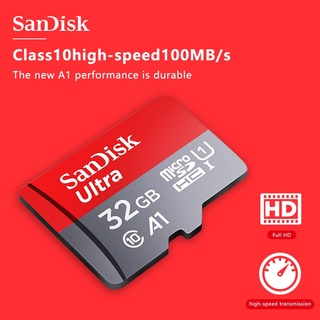 Sandisk cartão De memória Micro Sd 64gb 128gb 256gb 512gb Speed 100mb/S Ultra A1 C10