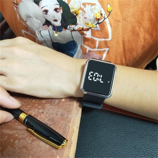 Full Touch Screen LED Electronic Watch Fashion Couple Watch Square Men's Watch Trend Men's and Women's Watches