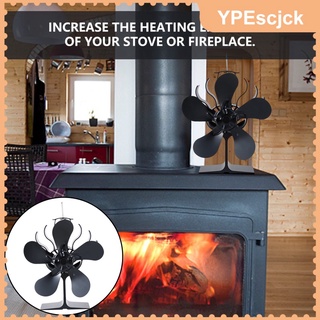 Heat Powered Stove Fan Saving Fuel Efficiently Eco Friendly and Efficient Wood Stove Fan for Wood,Log Burner,Fireplace