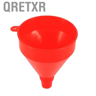 Qretxr Red Filling Funnel Durable Plastic Oil for Liquid Gas Water (3)