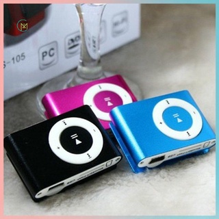 ⚡Prometion⚡Metal Mini Clip MP3 Player Sport Digital Music Support TF Card MP3 Player USB 2.0 With 3.5mm Headphone Jack