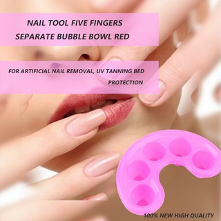 [purpleu] Manicure Bowl Soak Finger Tip-Herramienta Removedora De Uñas DIY Nuevo