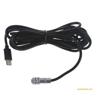 Moun USB C Type-PD A WEIPU-Cable De Alimentación De Dos Pines Compatible Con BMPCC (4K , 6K ,)