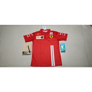 2021 New F1 Ferrari Shirt Men's Racing Quick Dry Short Sleeve POLO Shirt