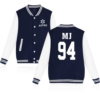 Kpop Astro Star Group Baseball Uniform Coat Bomber Jacket Harajuku Streetwear Tracksuit Coats Streewears (3)