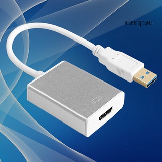 White SuperSpeed USB 3.0 to HDMI-compatible Adapter for Windows 2560x1440