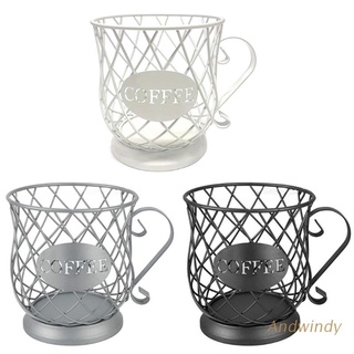 AND Coffee Capsule Cup Woven Iron Wire Hollow Storage Fruit Vegetable Basket Elegant Picnic Tray Drying Food Dustpan Multipurpose Household Supplies