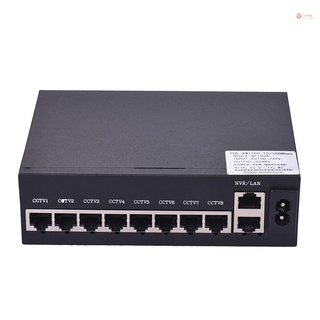 Nf1008 POE Switch 8 Ethernet puerto 2 Uplink Ethernet puerto Gbps IEEE en Power Over Ethernet 10/100Mbps interruptor adaptador de alimentación
