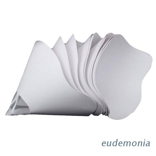 eude 50/100pcs papel embudo impresora 3d accesorios blanco espesar filtro fotocuring consumible resina desechable