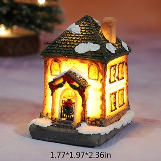 adore tboxbo navidad invierno casas de pueblo resina pequeña casa micro paisaje resina h estrella