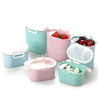 ☌Qr❀Caja de almacenamiento portátil de alimentos para bebés, recipiente suplementario de leche en polvo, cajas de alimentación de doble capa (2)