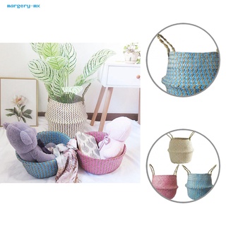 [ma] stock sin olor cesta de almacenamiento plegable simple decorativo cesta ahorro de espacio para el hogar