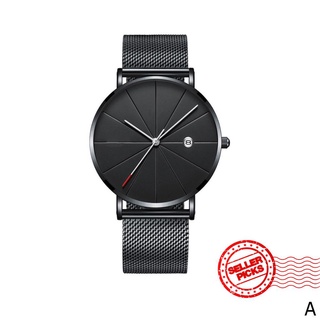 reloj de pulsera de cuarzo con correa de silicona negra de 50 m a la moda para hombre/marca original impermeable s8w1
