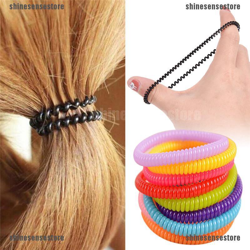 10 pzs banda elástica para el cabello/ligas para el cabello/mujeres/niñas