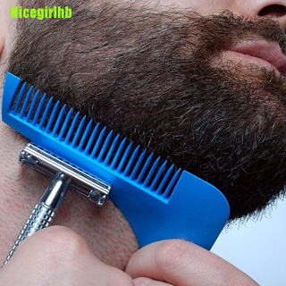 |A|1Pc hombres barba cuidado apariencia bigote pelo moldeando plantilla regla peines herramienta