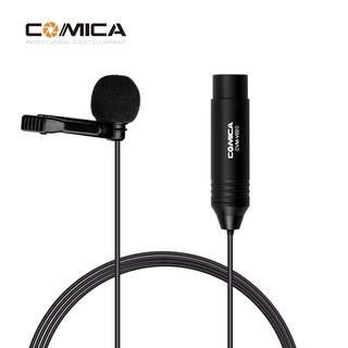 COMICA CVM-V02O Omnidirectional Lavalier Lapel Microphone Condenser Mic XLR Plug Supports 48V Phantom Power Compatible with Camcorders Video Recording