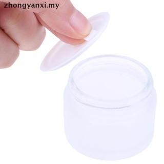 [zhongyanxi] 5g 10g 15g 30g 50g vidrio esmerilado crema tarro de madera maquillaje cuidado de la piel contenedor (7)