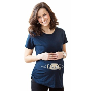 camiseta de maternidad especializada para mujeres embarazadas más el tamaño de embarazo top ropa