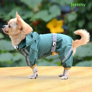 jeremy verano mascota impermeable ropa impermeable perro Chamarra universal gatos cachorro ropa impermeable al aire libre reflectante ropa de lluvia