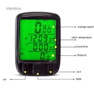 Xp - odómetro LCD para bicicleta, bicicleta, luz de fondo, velocímetro (9)